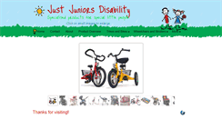 Desktop Screenshot of justjuniorsdisability.com